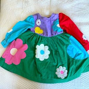 Mini Boden Easter Dress colorful flowers toddler girl dress